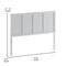 Flash Furniture Queen White Wooden 4 Panel Adjustable Headboard MG-9708QHB-Q-WHT-GG - alternate 2